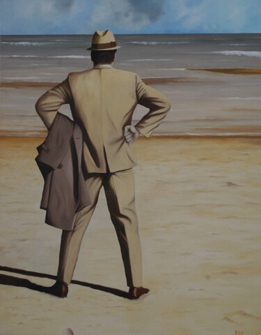 Painting titled "Forever waiting for…" by Peter Seminck, Original Artwork, Oil