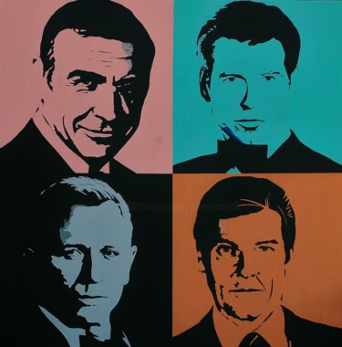 Картина под названием "007's" - Peter Seminck, Подлинное произведение искусства, Акрил