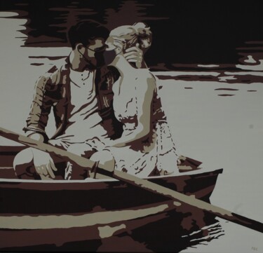 Картина под названием "First date in Coron…" - Peter Seminck, Подлинное произведение искусства, Акрил