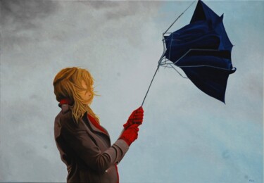 Ζωγραφική με τίτλο "Wind" από Peter Seminck, Αυθεντικά έργα τέχνης, Λάδι