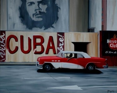 Peinture intitulée "Santiago de Cuba" par Peter Seminck, Œuvre d'art originale, Huile