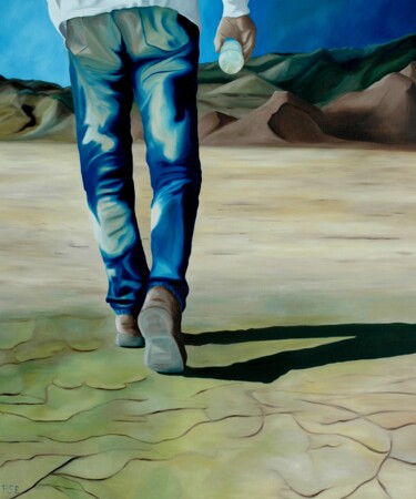 Peinture intitulée "Road less traveled" par Peter Seminck, Œuvre d'art originale, Huile