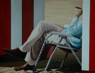Peinture intitulée "Have a Cigar after…" par Peter Seminck, Œuvre d'art originale, Huile