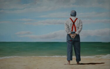 Painting titled "Still waiting for B…" by Peter Seminck, Original Artwork, Oil