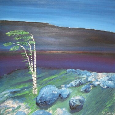 Malerei mit dem Titel "Nordic Sea" von Peter Stutz, Original-Kunstwerk, Öl