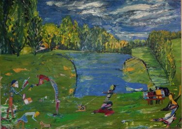 Peinture intitulée "Fairy-Land" par Peter Stutz, Œuvre d'art originale, Huile