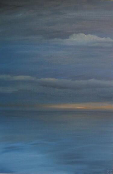 Painting titled "Serenity" by Peter Stutz, Original Artwork, Oil