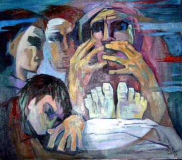 Peinture intitulée "La Victima" par Peter Sussmann (Pinturas), Œuvre d'art originale