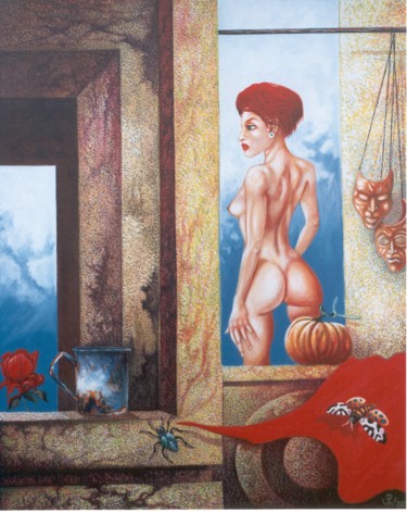 Painting titled "Lilith" by Picturewall, Original Artwork, Oil