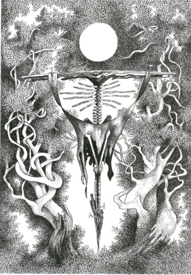 Zeichnungen mit dem Titel "Der Wald der ungebo…" von Picturewall, Original-Kunstwerk, Andere
