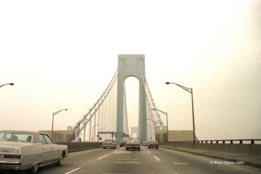 Fotografie getiteld "Verrazzano Bridge 1…" door Peter Ghetu, Origineel Kunstwerk, Film fotografie