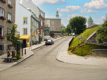 Photography titled "Quebec Up the Hill…" by Peter Ghetu, Original Artwork, Digital Photography