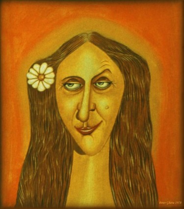 Painting titled "Margareta" by Peter Ghetu, Original Artwork
