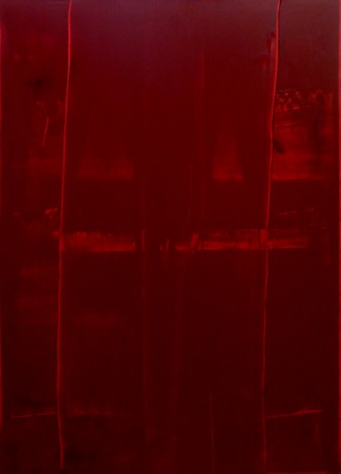 Pittura intitolato "RED FIELDS (Endange…" da M A C H A J D I K, Opera d'arte originale, Acrilico