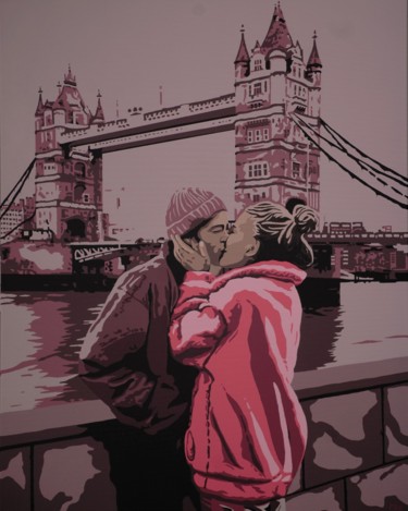 Peinture intitulée "Kiss from a Rose" par Peter Seminck, Œuvre d'art originale, Acrylique