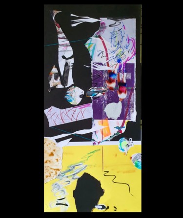 Collages titled "Abstracted Liquid 6" by Peter Stringer, Original Artwork, Ink