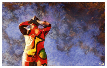 Arts numériques intitulée "Male colors of life" par Petithommenu, Œuvre d'art originale, Peinture numérique