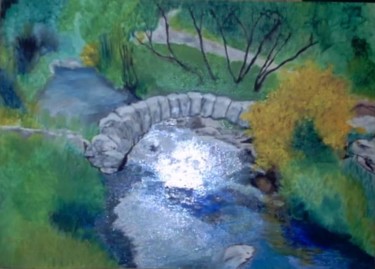 Peinture intitulée "La rivière  Georget…" par Les Petits Pinceaux De Norah Joy, Œuvre d'art originale