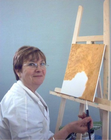 Peinture intitulée "Georgette working" par Les Petits Pinceaux De Norah Joy, Œuvre d'art originale
