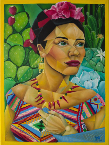 Pintura titulada "OAXACA" por Jelena Petkovic, Obra de arte original, Oleo Montado en Bastidor standard