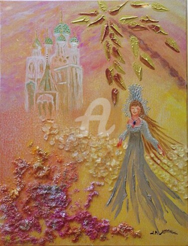 Peinture intitulée "Princesse de Russie" par Jhp Creations - Joelle Hagoulon-Petot, Œuvre d'art originale