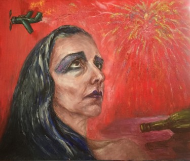 Schilderij getiteld "decadence" door Irina Petrova, Origineel Kunstwerk, Olie