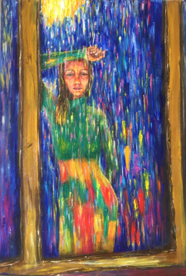 Картина под названием "Sadness" - Irina Petrova, Подлинное произведение искусства, Масло