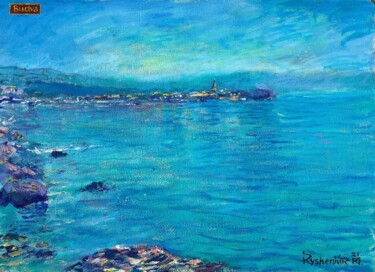 Painting titled "Budva" by Petr Kisenuk, Original Artwork, Acrylic