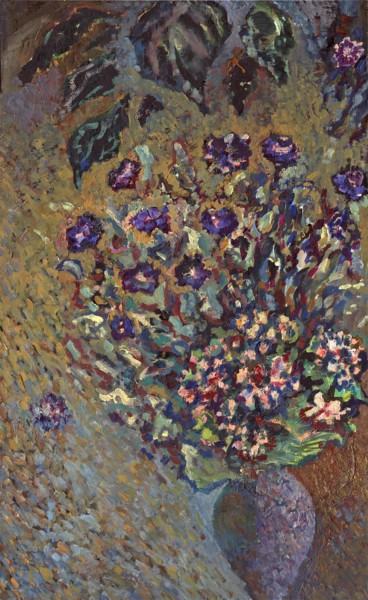 Painting titled "Flower Explosion" by Petr Ldin, Original Artwork, Oil