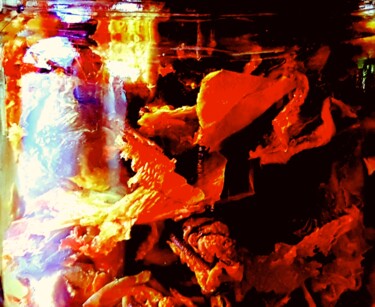 Digital Arts titled "Flammende Liebe" by Petra Hüther, Original Artwork, Photo Montage