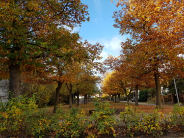 Fotografie getiteld "Herbst in Eisenberg" door Petra Hüther, Origineel Kunstwerk, Digitale fotografie