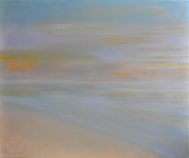 Painting titled "Peace" by Petra Jacenkova, Original Artwork, Oil Mounted on Wood Stretcher frame