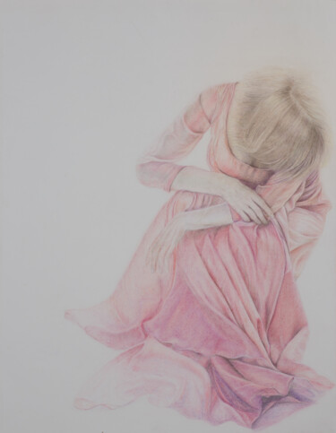 Рисунок под названием "Fuge" - Petra Kolberg, Подлинное произведение искусства, Цветные карандаши