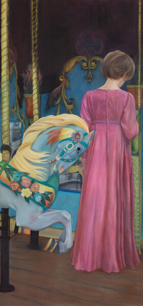 Pintura titulada "Das Karussell" por Petra Kolberg, Obra de arte original, Oleo