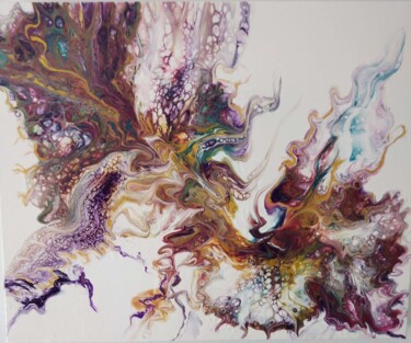Peinture intitulée "Phoenix" par Petra Kondov, Œuvre d'art originale, Acrylique