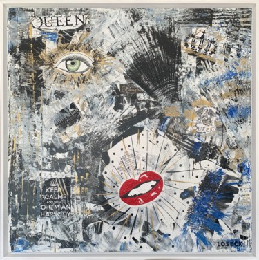 Collages intitulée "Bohemian Rhapsody" par Petra Loseck, Œuvre d'art originale, Acrylique