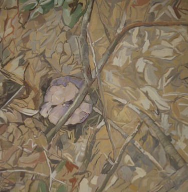 Malerei mit dem Titel "45 cm quadrati di s…" von Petra Schepens, Original-Kunstwerk, Tempera