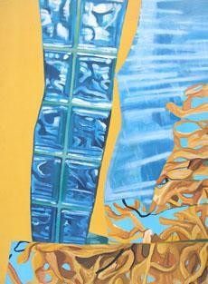 Pintura intitulada "Glass and chips" por Petra Farac, Obras de arte originais