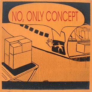 Schilderij getiteld "No, only concept" door Petra Farac, Origineel Kunstwerk