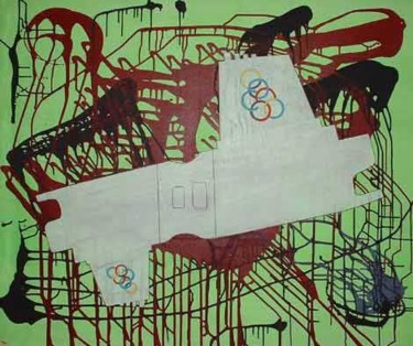 Schilderij getiteld "Olympic" door Petra Farac, Origineel Kunstwerk