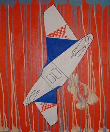 Peinture intitulée "Croatia airlines" par Petra Farac, Œuvre d'art originale