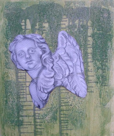 Painting titled "Angel" by Petra Farac, Original Artwork