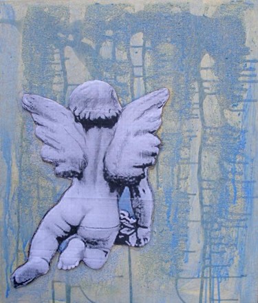 Pittura intitolato "ANGEL" da Petra Farac, Opera d'arte originale