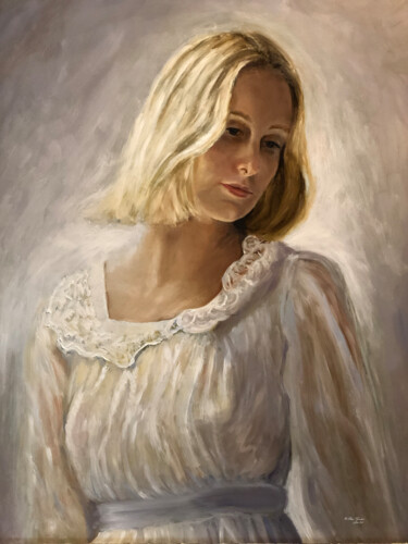 Malerei mit dem Titel "Luminous" von Petra Gruiters, Original-Kunstwerk, Öl