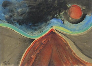 Peinture intitulée "Ascension" par Petra Schubert Lechner, Œuvre d'art originale, Huile