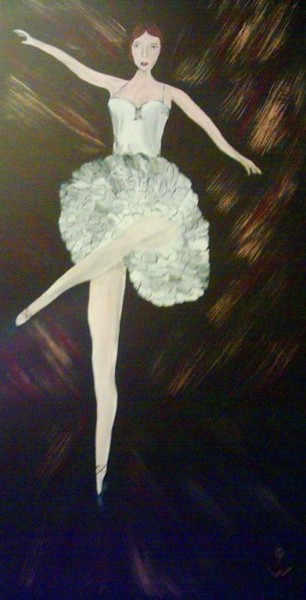 Painting titled "Ballerina" by Petra Wohlwerth, Original Artwork, Other