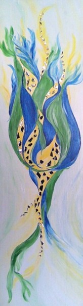 Painting titled "Khushi" by Petra Wohlwerth, Original Artwork