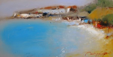 Pittura intitolato "Beach" da Yuriy Petrenko, Opera d'arte originale, Olio