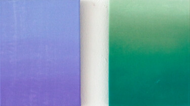 Peinture intitulée "Lavender & Green" par Petr Johan Marek, Œuvre d'art originale, Huile Monté sur Châssis en bois