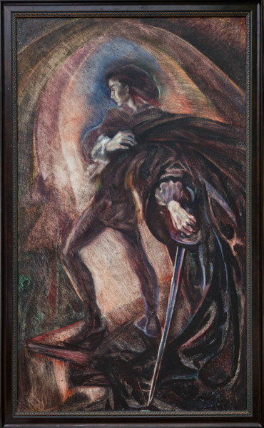 Hamlet Painting titled "Hamlet" by Tamara Petrova, Original Art, Oil